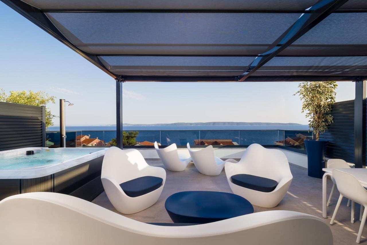 Luxury Apartment- Balcony- Private Rooftop And Jacuzzi- Common Pool Trogir Eksteriør bilde