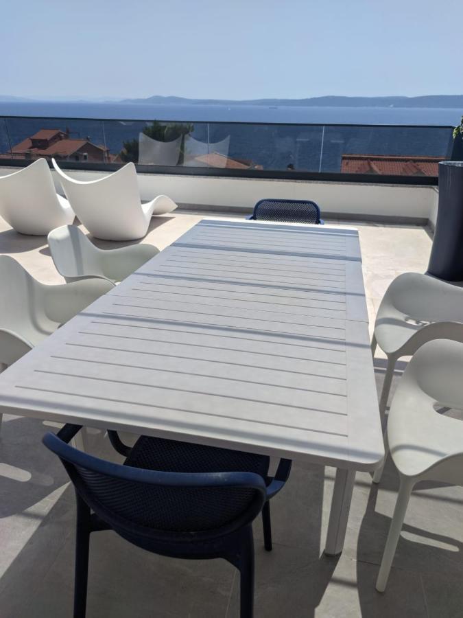 Luxury Apartment- Balcony- Private Rooftop And Jacuzzi- Common Pool Trogir Eksteriør bilde