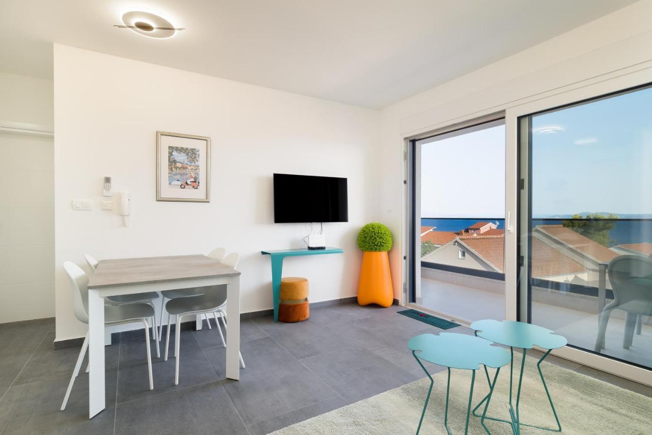 Luxury Apartment- Balcony- Private Rooftop And Jacuzzi- Common Pool Trogir Eksteriør bilde