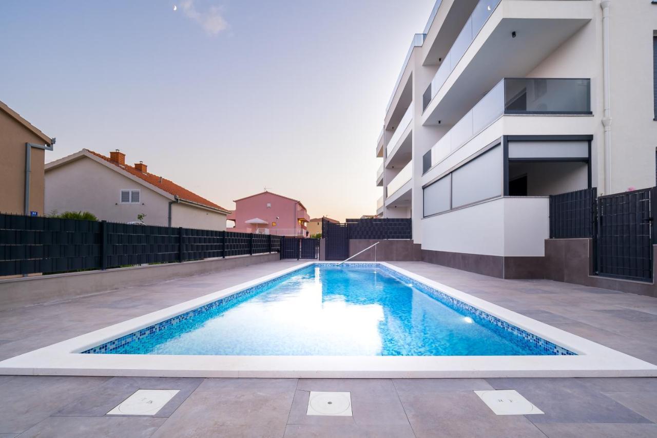 Luxury Apartment- Balcony- Private Rooftop And Jacuzzi- Common Pool Trogir Eksteriør bilde